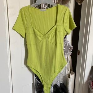 Fashion Nova Green Bodysuit